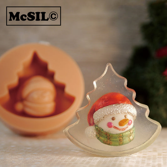 Silicone Mold - CS015 - Christmas tree and snowman